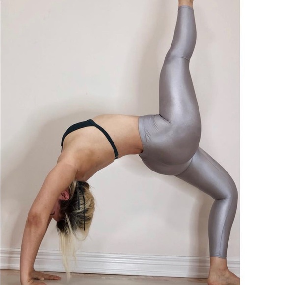 Silver shiny leggings - Picture 2 of 2